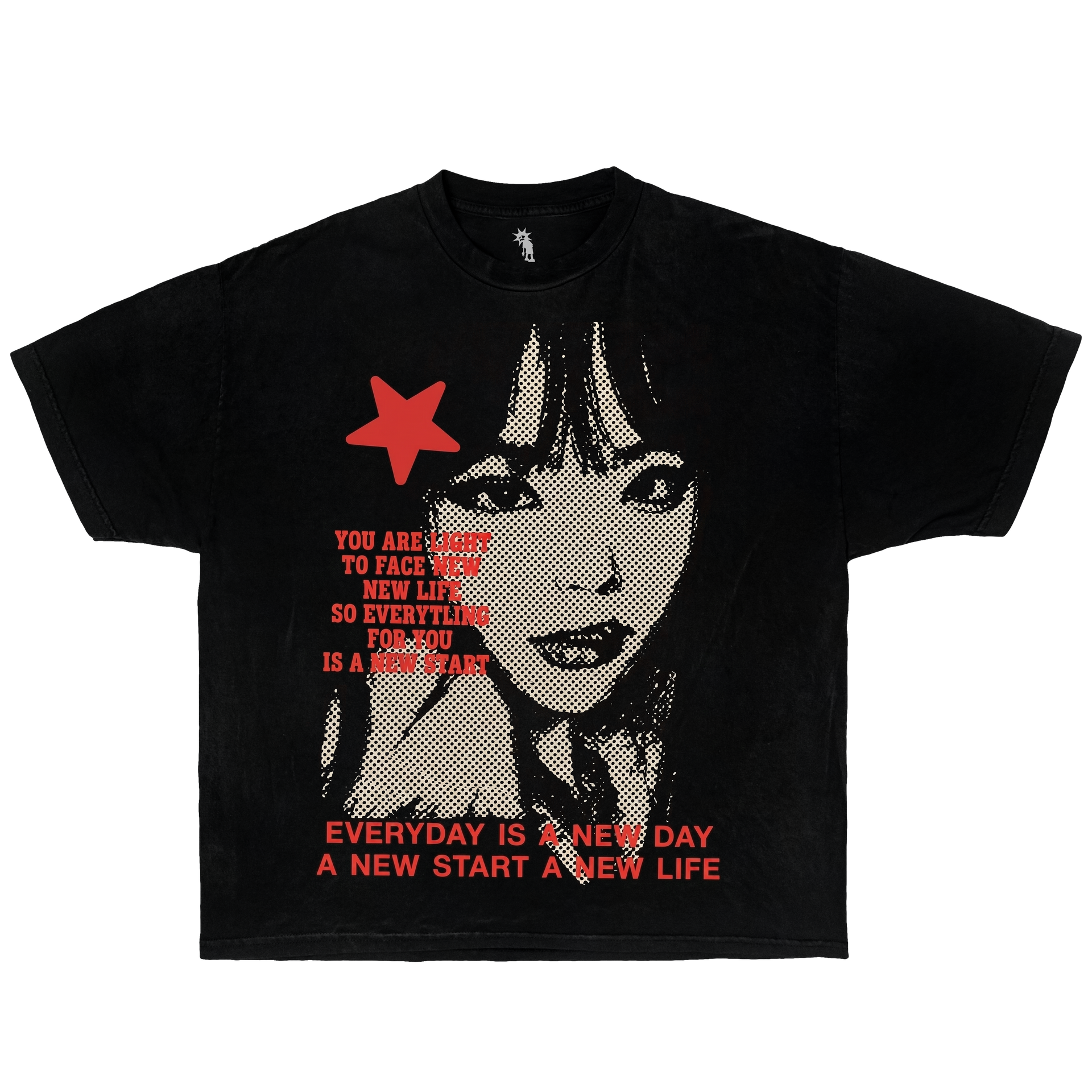 A New Day A New Life – Graphic T-Shirt Vintage Tee, Streetwear Y2K Oversized
