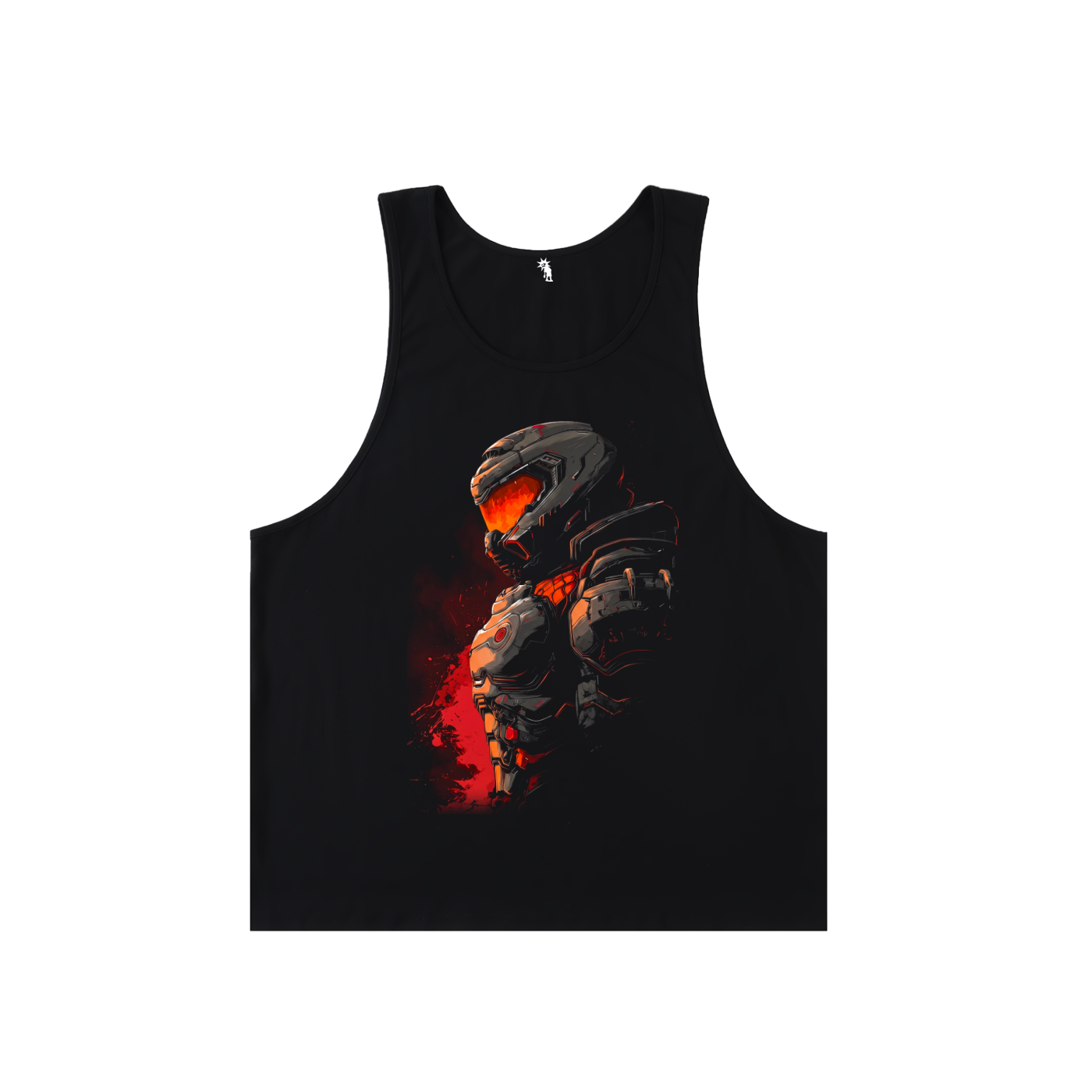 Doom Slayer Killer of Evil Black Tank Top Y2K Fitted