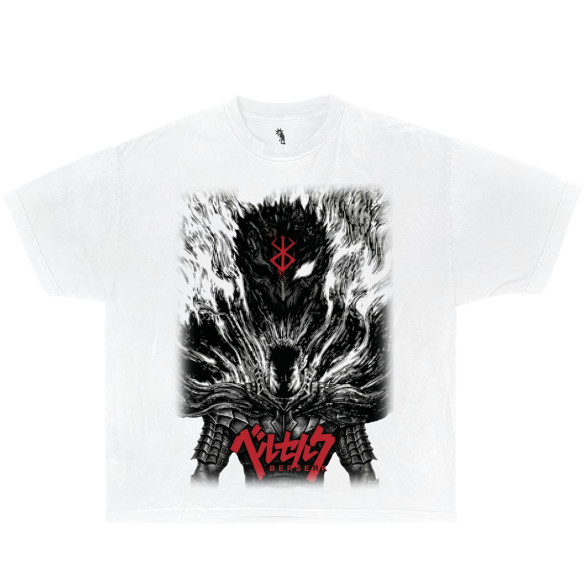 Berserk rage Graphic T-Shirt Vintage Tee Bootleg Style Boxy Shirt Streetwear Y2K Oversized