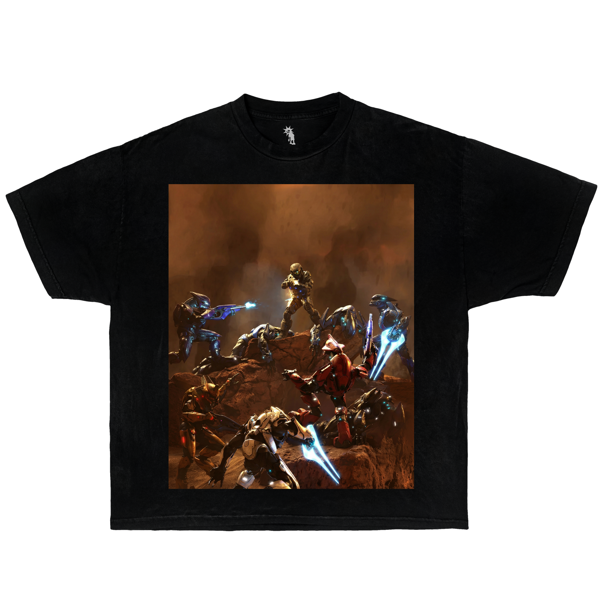 Halo, Fight to live – Graphic T-Shirt Vintage Tee Bootleg Style Boxy Shirt Streetwear Y2K Oversized