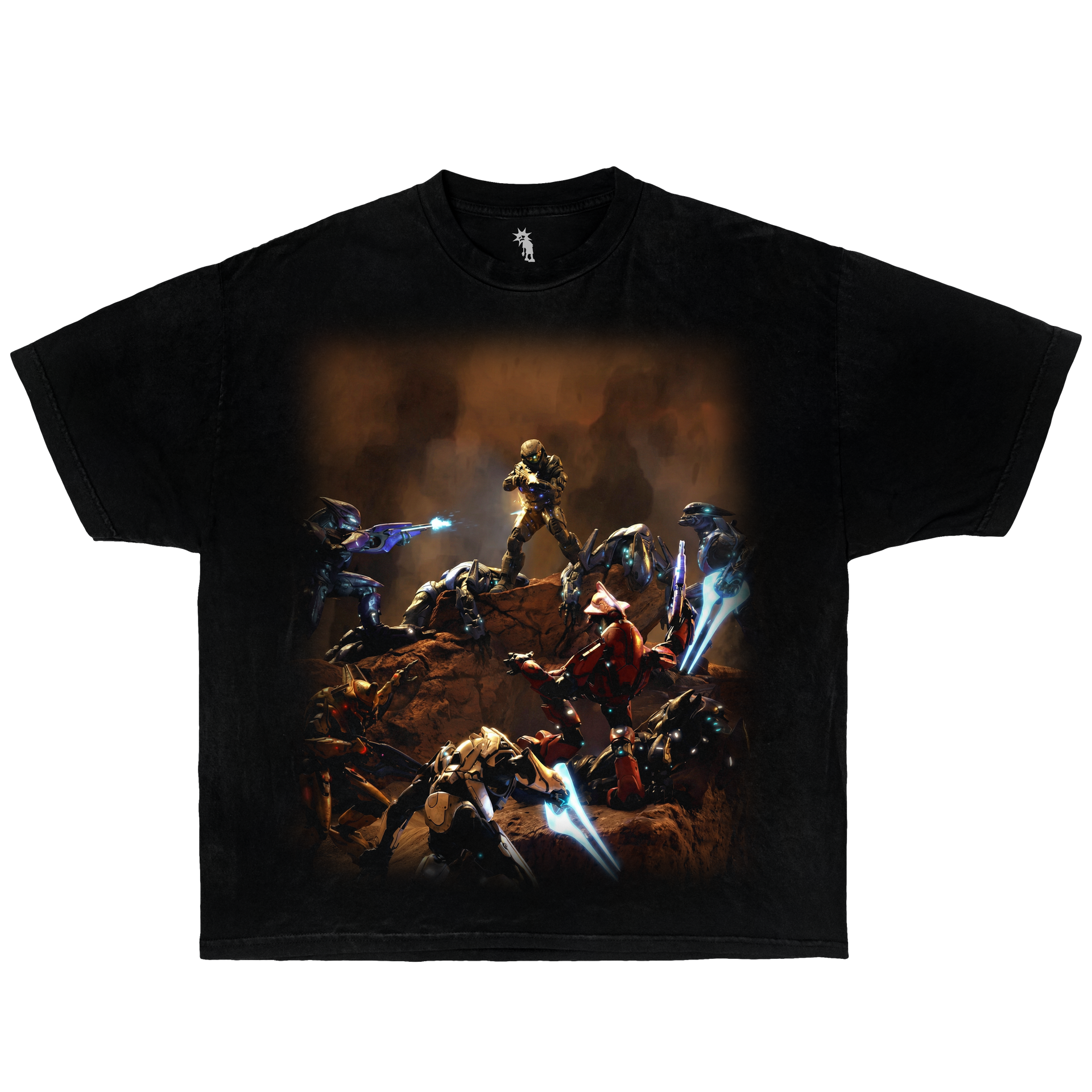 Halo, Fight to live – Graphic T-Shirt Vintage Tee Bootleg Style Boxy Shirt Streetwear Y2K Oversized