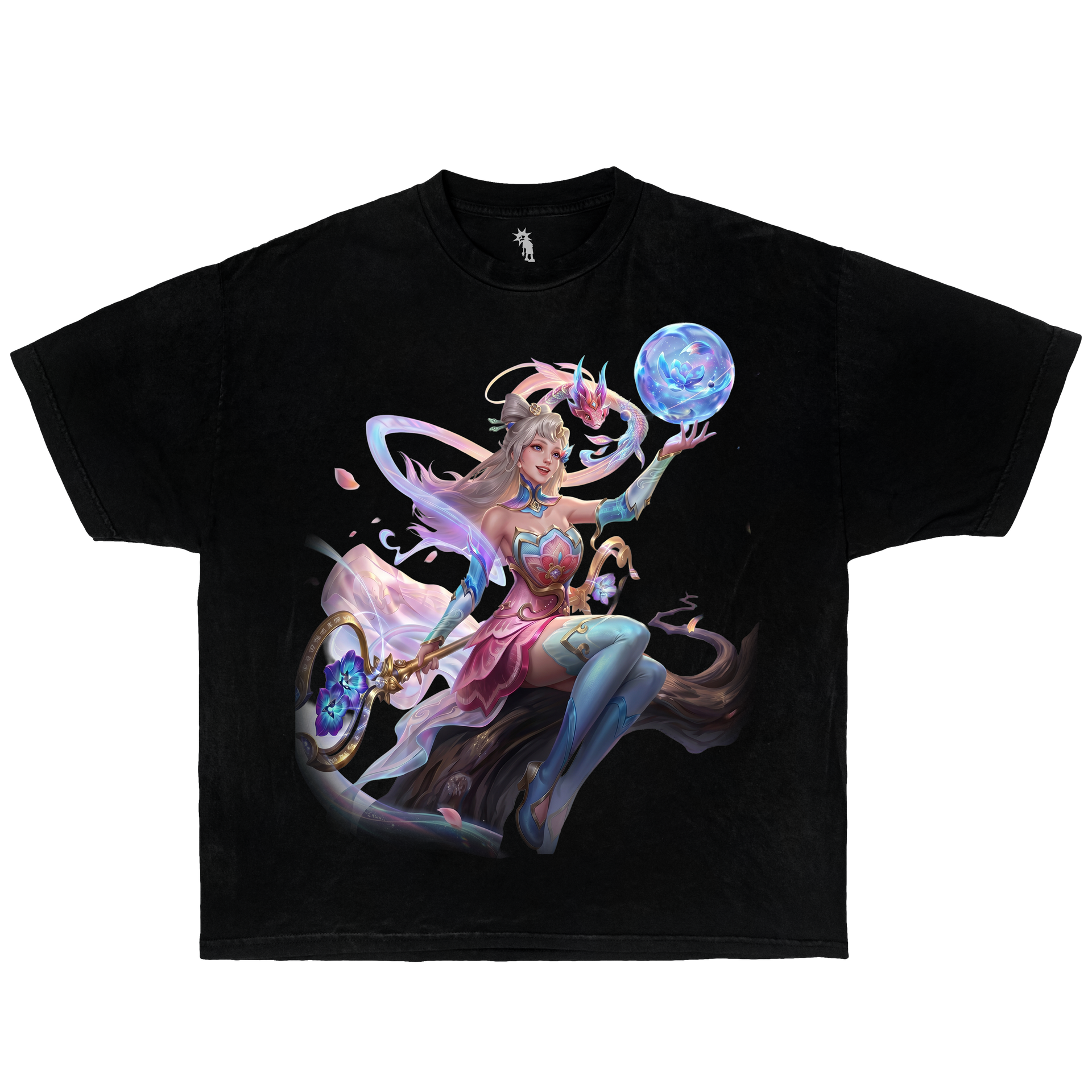 League of Legends Lux - Graphic T-Shirt Vintage Tee Bootleg Style Boxy Shirt Streetwear Y2K Oversized