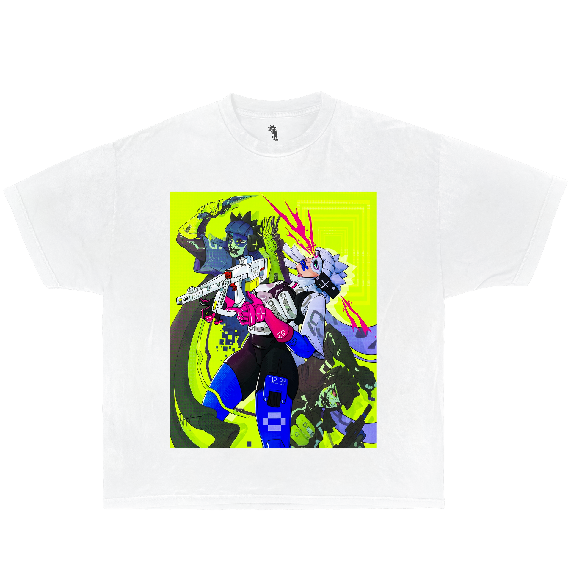 Marathon Fallen Vandal – Graphic T-Shirt Vintage Tee Bootleg Style Boxy Shirt Streetwear Y2K Oversized