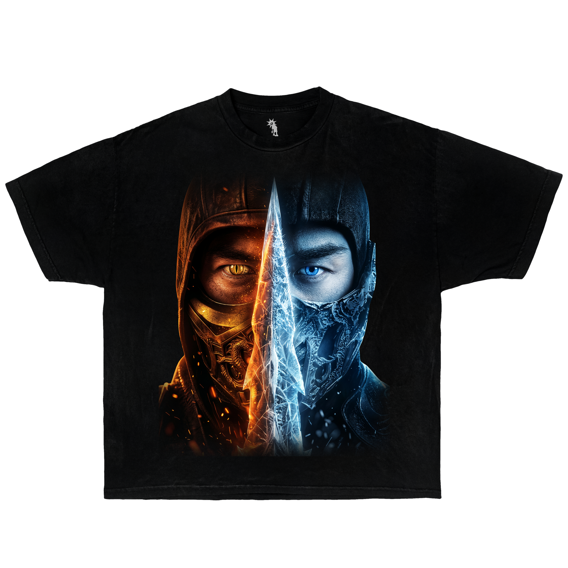 Mortal Kombat Scorpion and Sub zero  – Graphic T-Shirt Vintage Tee Streetwear Y2K Oversized
