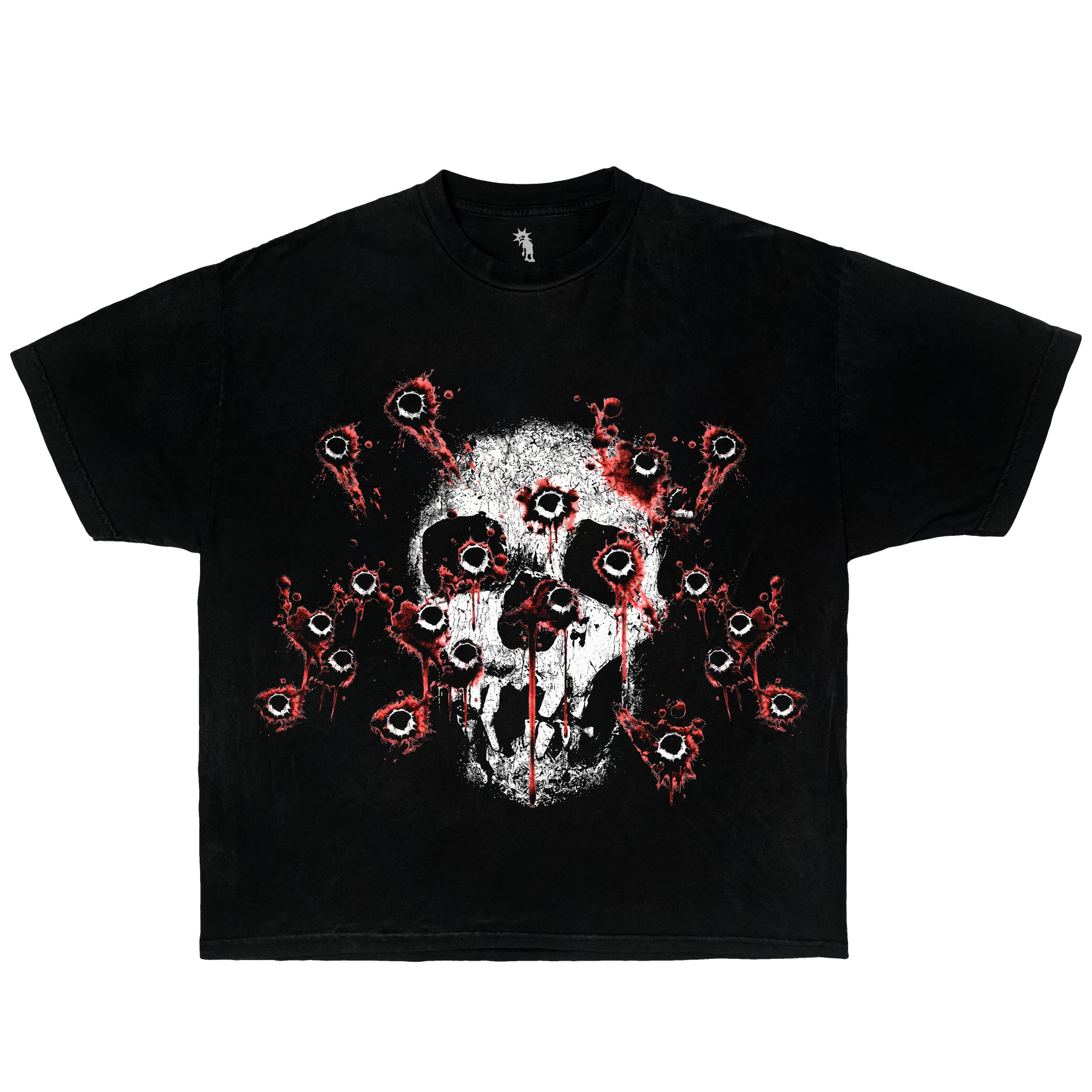 Bullet Holes Of Pain – Graphic T-Shirt Vintage Tee Streetwear Y2K Oversized