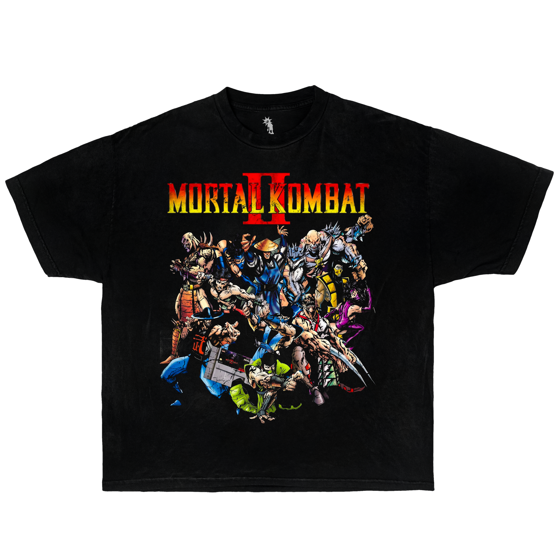 Mortal Kombat Characters – Graphic T-Shirt Vintage Tee Bootleg Style Boxy Shirt Streetwear Y2K Oversized