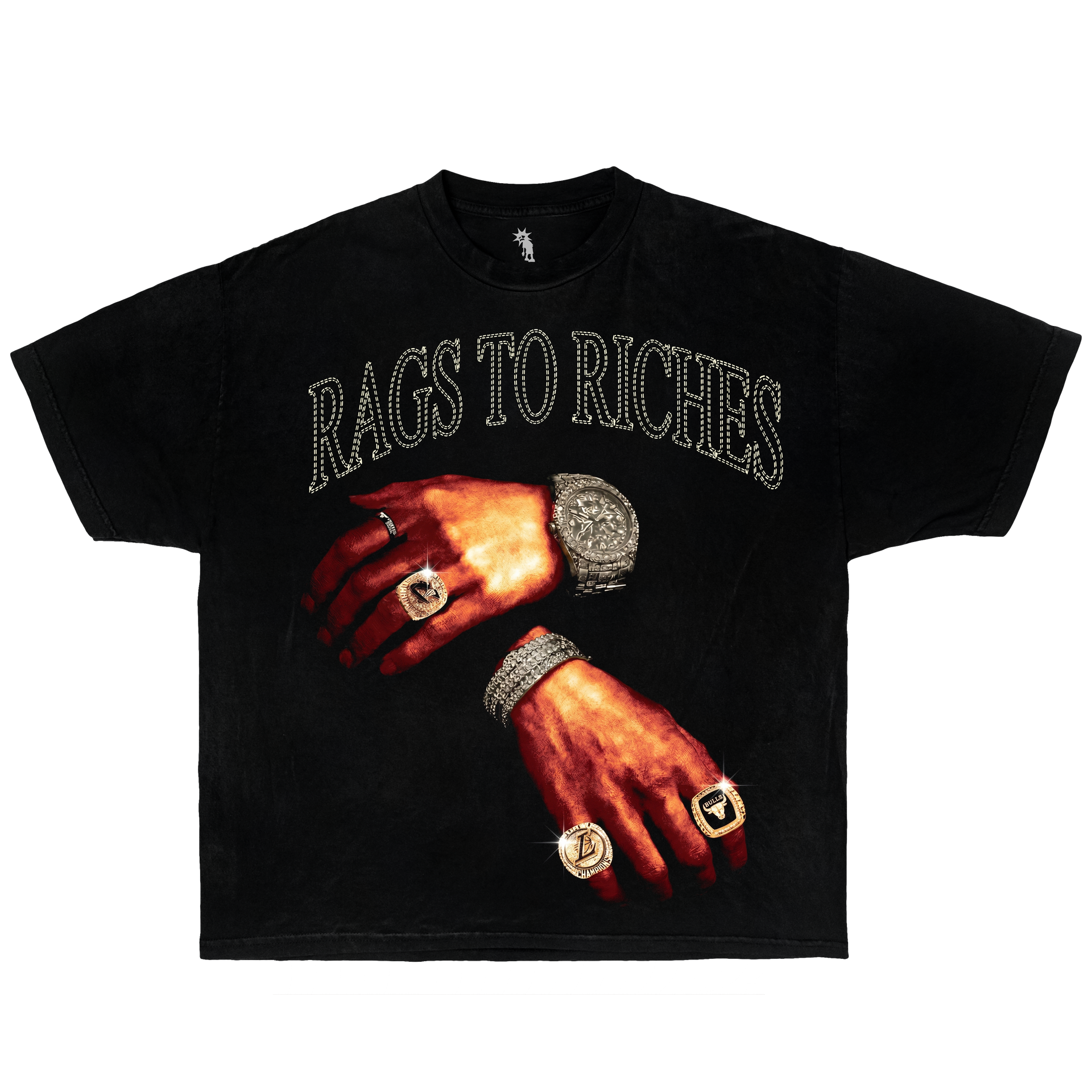 Rags to Riches – Graphic T-Shirt Vintage Tee Streetwear Y2K Oversized