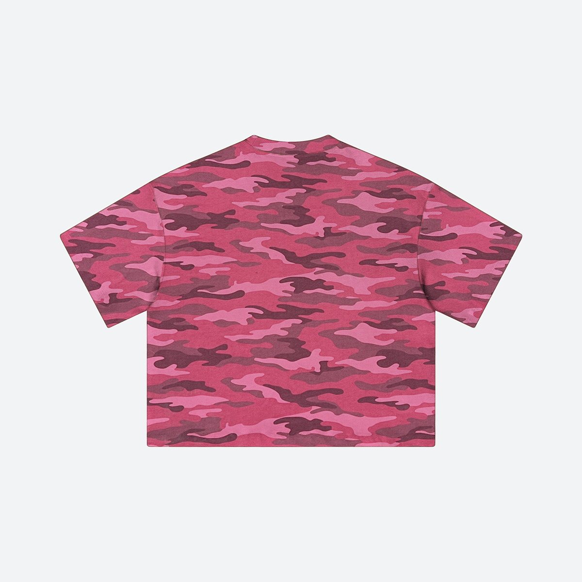 True Form Pink Camo - Heavyweight Boxy Cropped Shirt