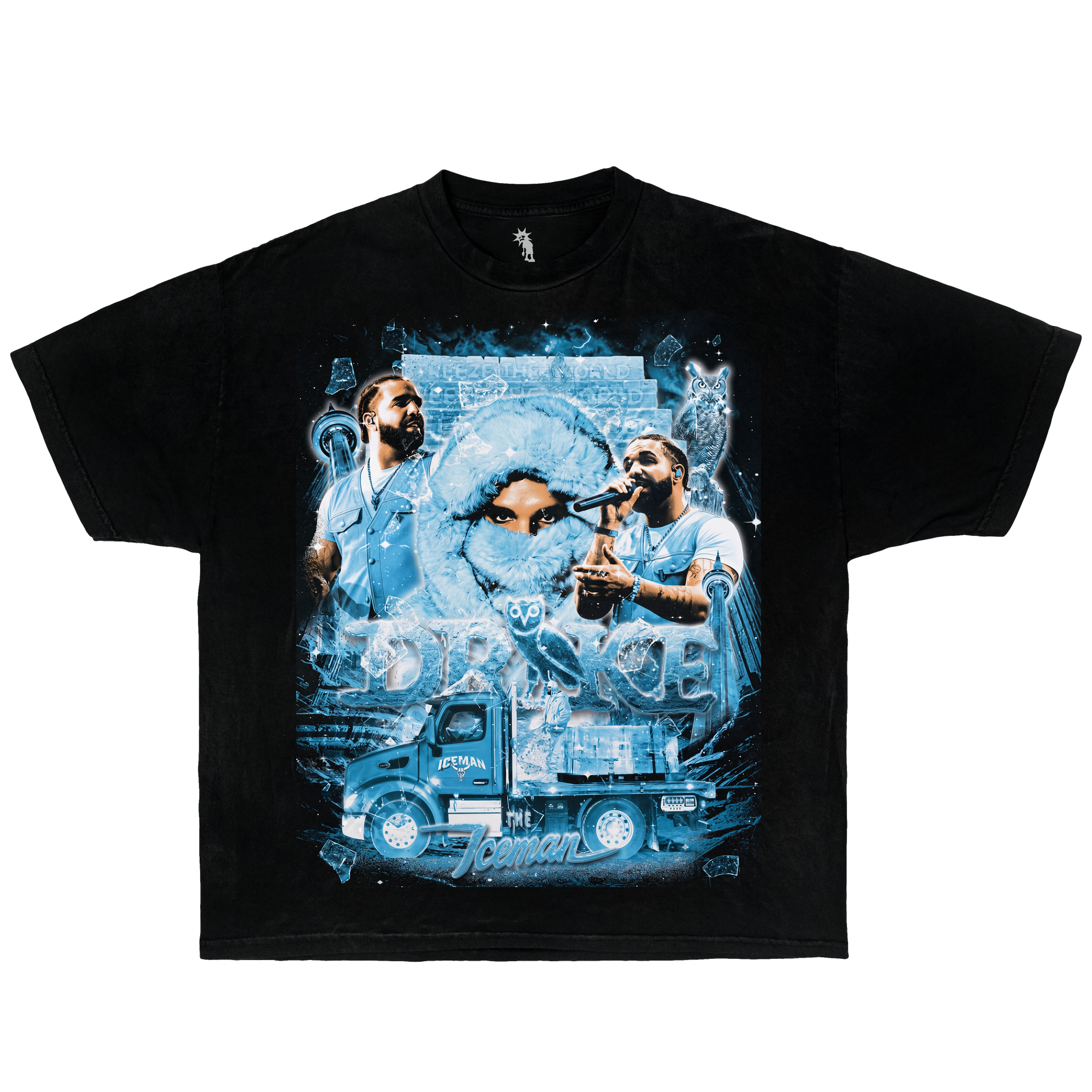 Ice Out Frozen Drake – Graphic T-Shirt Vintage Tee, Streetwear Y2K Oversized