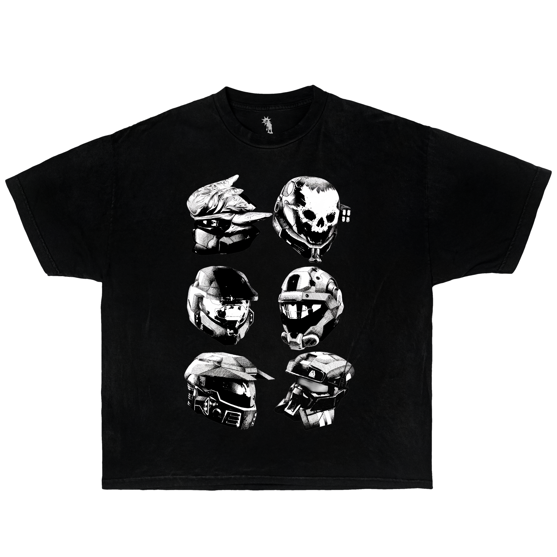 Halo Fallen Brothers – Graphic T-Shirt Vintage Tee Bootleg Style Boxy Shirt Streetwear Y2K Oversized