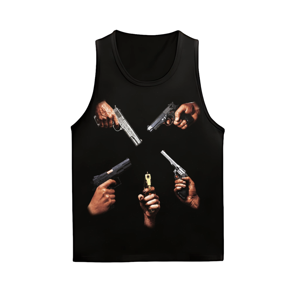 Crossfire Rib Black Tank Top Y2K Fitted