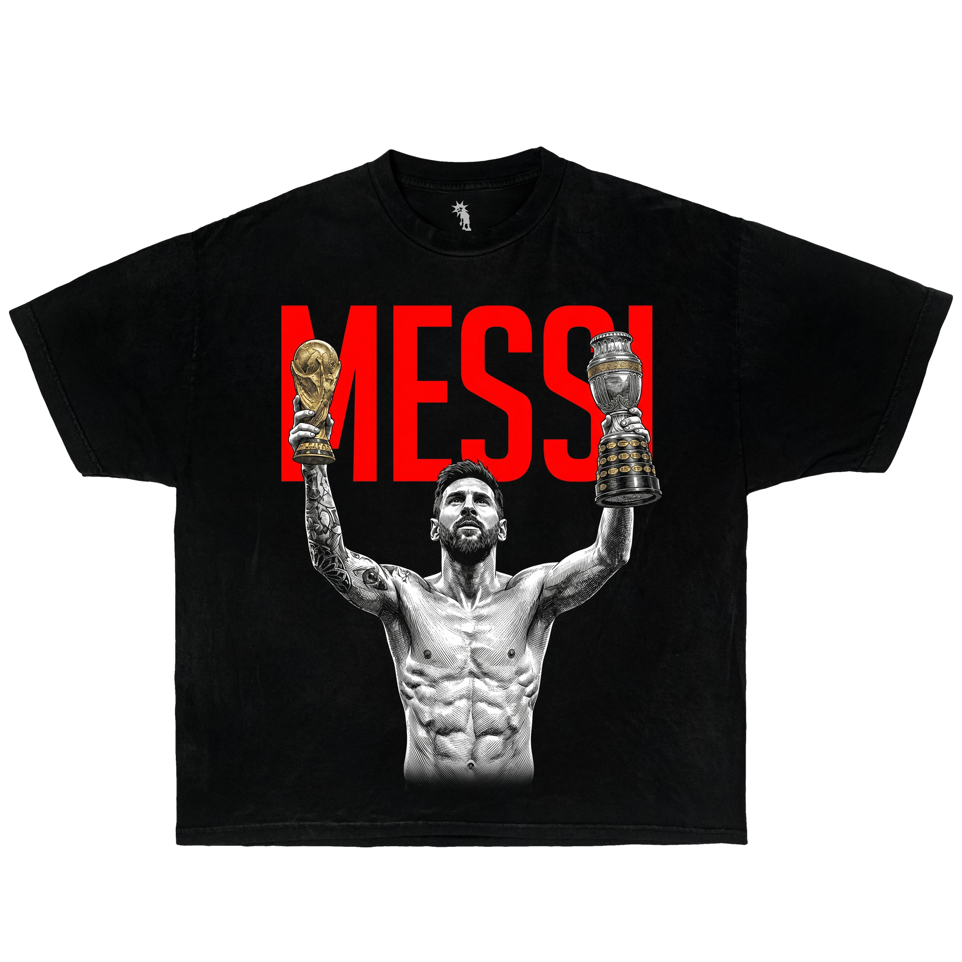 Messi The Carry of Soccer – Graphic T-Shirt Vintage Tee, Streetwear Y2K Oversized