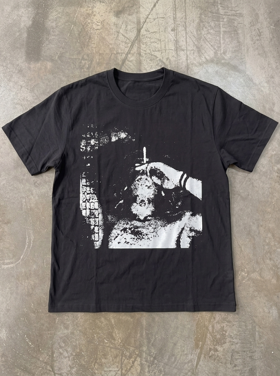 Smoke Life Away – Graphic T-Shirt Vintage Tee Bootleg Style Boxy Shirt Streetwear Y2K Oversized